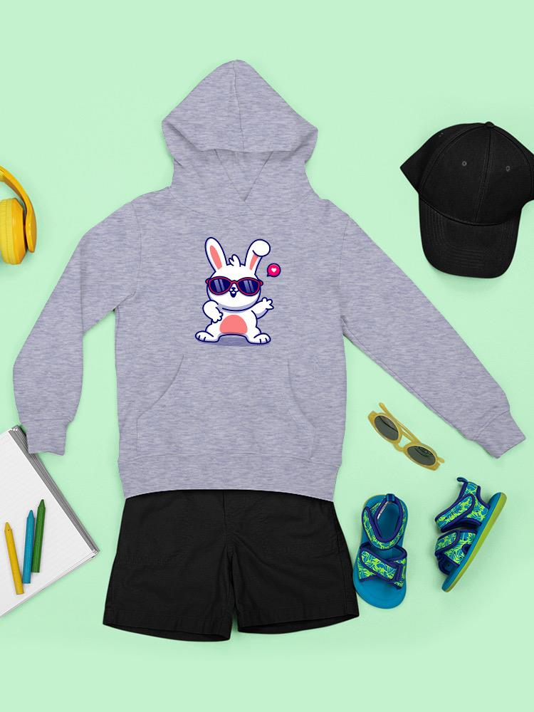 Cool Bunny W Sunglasses Hoodie -Image by Shutterstock