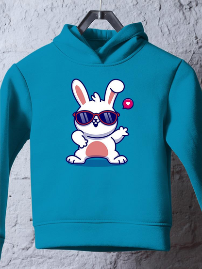 Cool Bunny W Sunglasses Hoodie -Image by Shutterstock