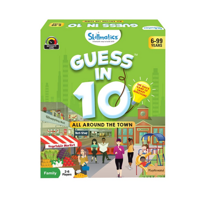 Skillmatics Card Game: Guess in 10 All Around The Town | Gift for 6+ Years | Quick Game of Smart Questions | For Outdoors, Travel & Family Game Night