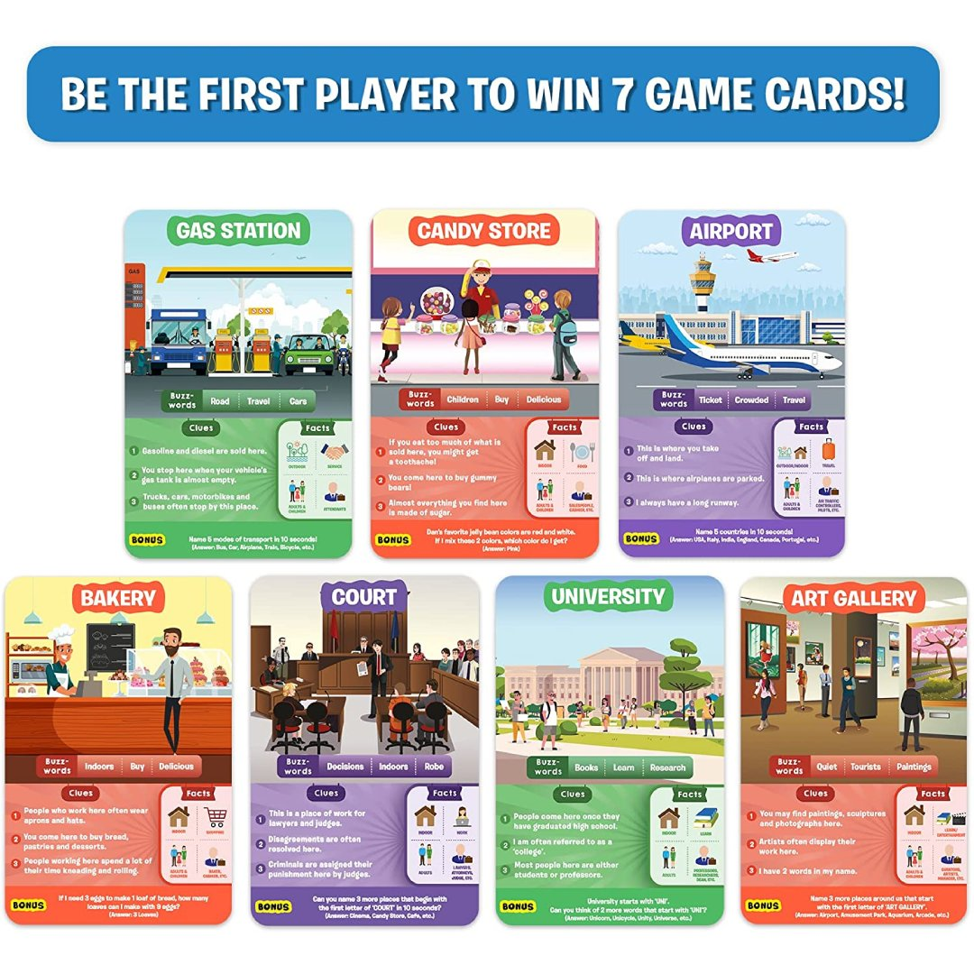 Skillmatics Card Game: Guess in 10 All Around The Town | Gift for 6+ Years | Quick Game of Smart Questions | For Outdoors, Travel & Family Game Night