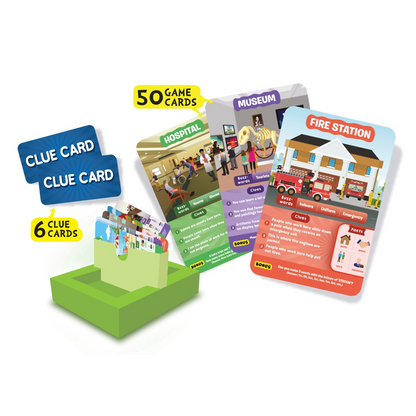 Skillmatics Card Game: Guess in 10 All Around The Town | Gift for 6+ Years | Quick Game of Smart Questions | For Outdoors, Travel & Family Game Night