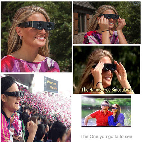 Wearable Binoculars - Hands Free Binoculars And Eye Glasses Together