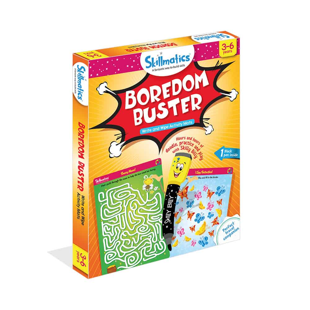 Boredom Buster - Write and Wipe Educational Activity Game For Kids