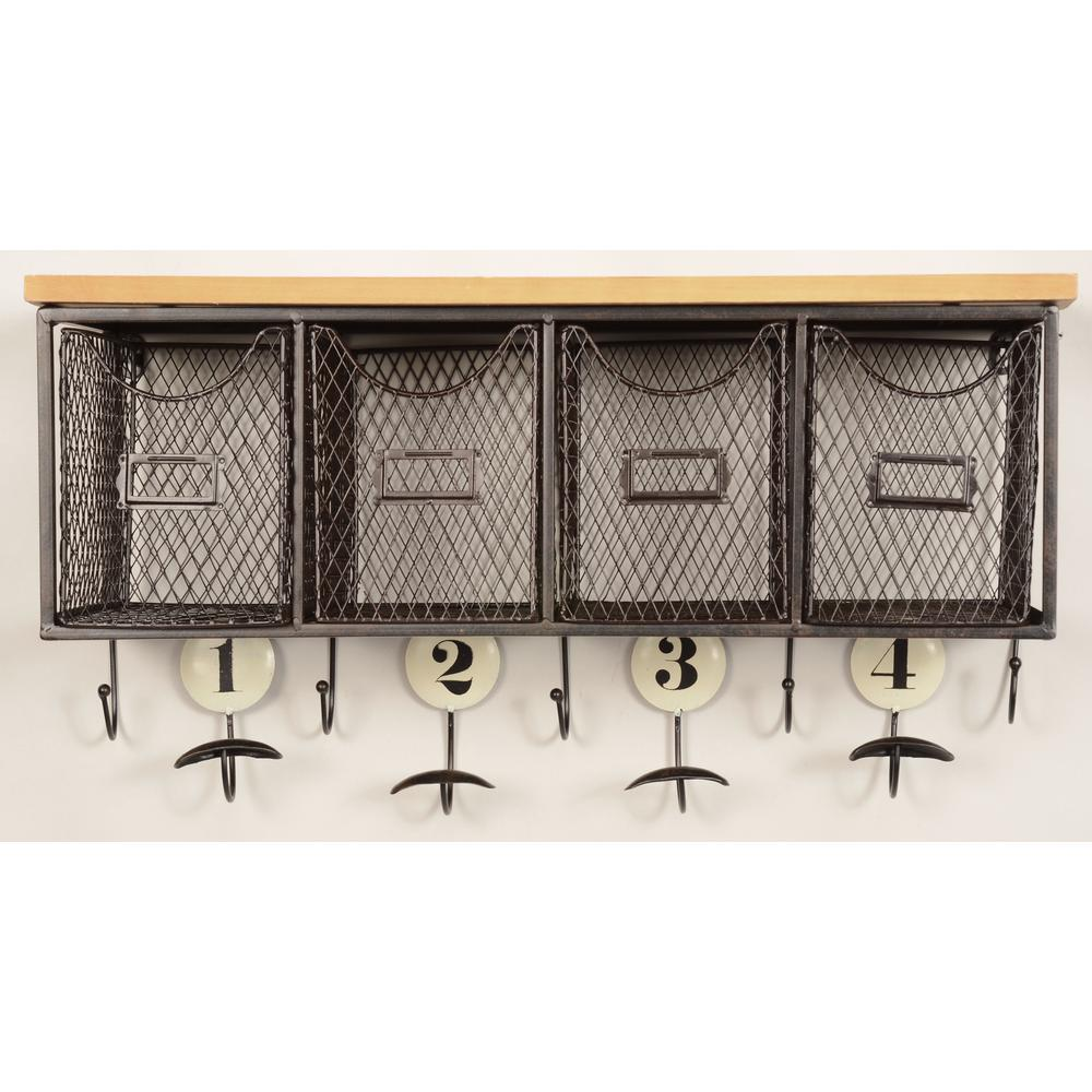 Four Basket Wall Organizer