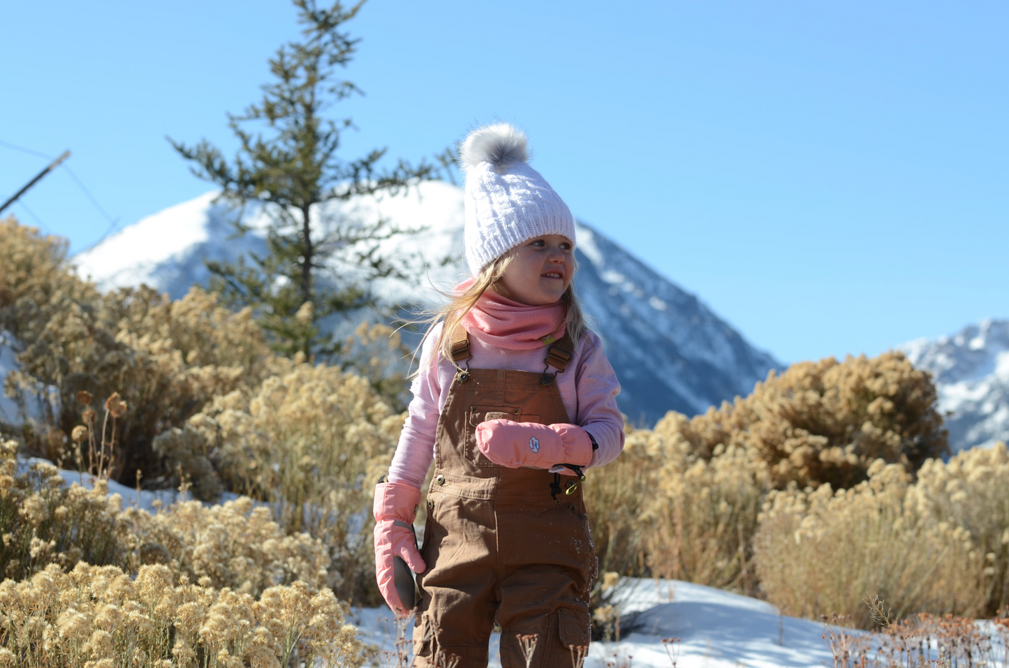 Kids Fleece Lined Snow Bunny Beanie