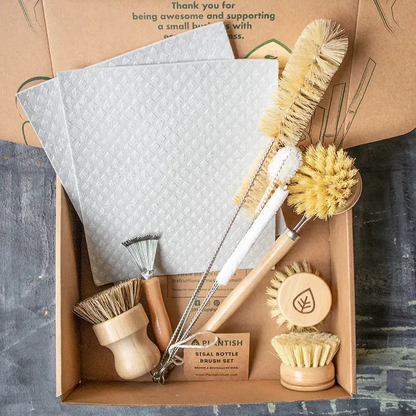 Zero Waste Kitchen Brush Set - Ultimate Kit