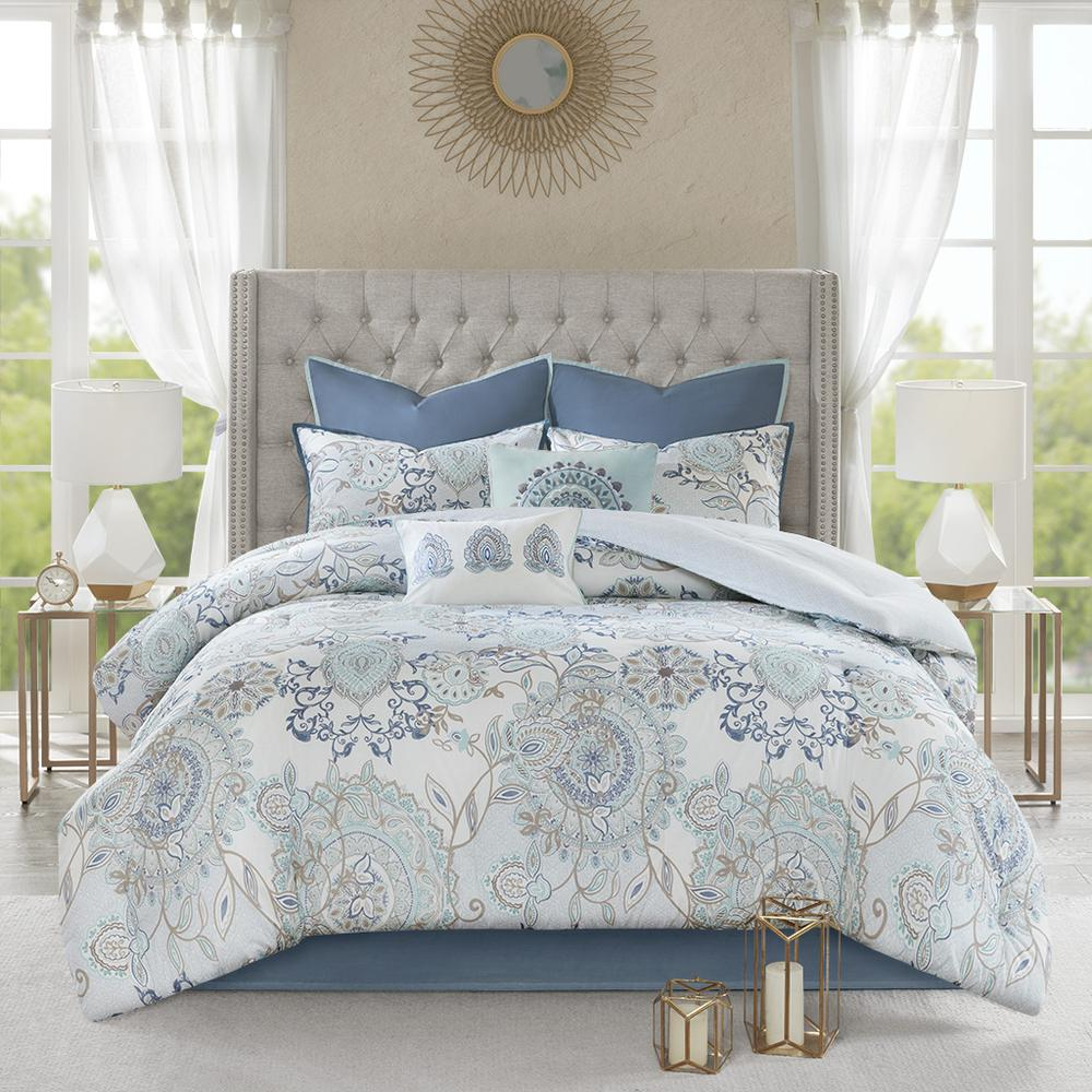 100% Cotton Printed Reversible 8pcs Comforter Set,MP10-5805