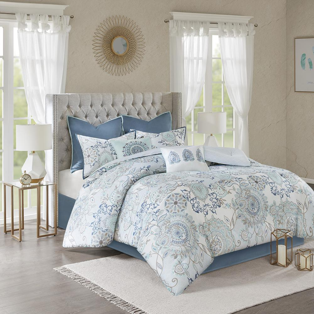 100% Cotton Printed Reversible 8pcs Comforter Set,MP10-5805