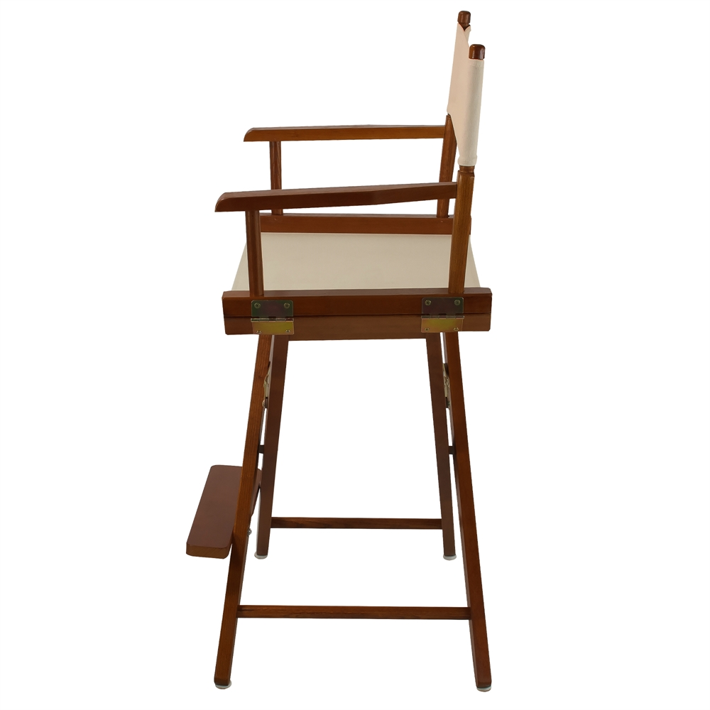 American Trails Extra-Wide Premium 24"  Directors Chair Mission Oak Frame W/Natural Color Cover