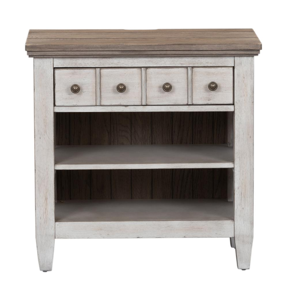 Heartland 1 Drawer Night Stand with Charging Station, Antique White