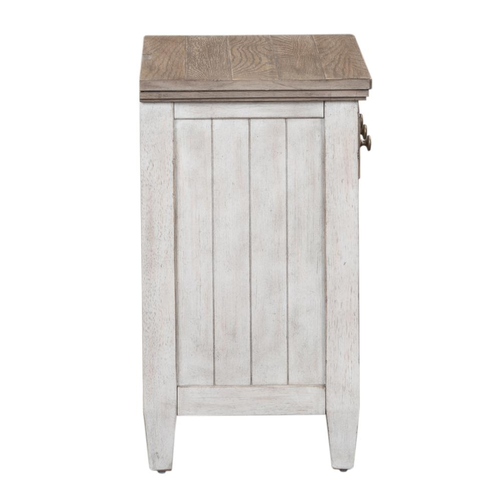 Heartland 1 Drawer Night Stand with Charging Station, Antique White