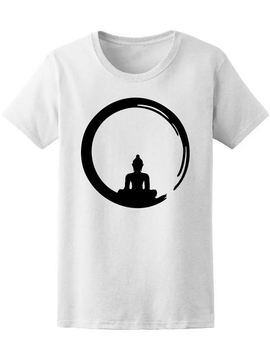 Zen Circle Enlightenment Buddha Tee Women's -Image by Shutterstock