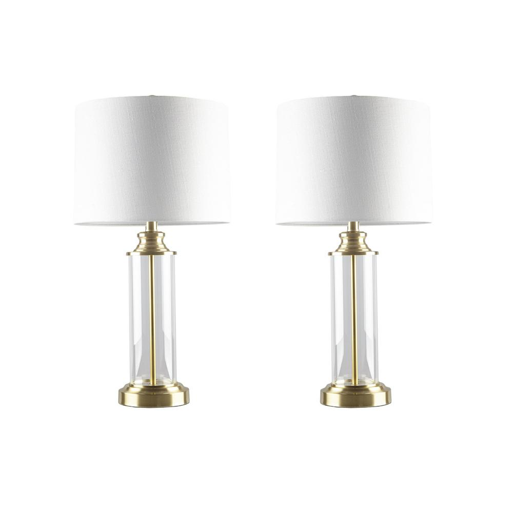 Clarity  Table Lamp - 2Pc Set, Gold