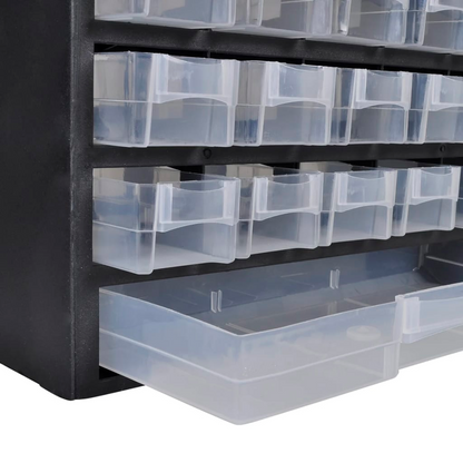 vidaXL 41-Drawer Plastic Storage Cabinet Tool Box