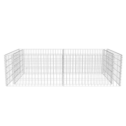 vidaXL Gabion Planter Galvanized Steel 70.9"x35.4"x19.7"