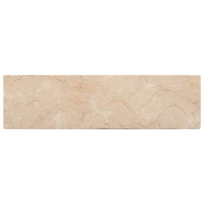 vidaXL Sink 17.7"x11.8"x4.7" Marble High Gloss Cream