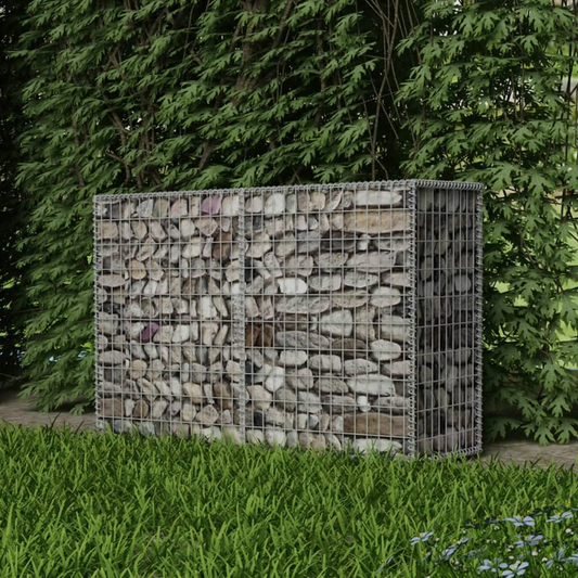 vidaXL Gabion Basket Galvanized Steel 59.1"x19.7"x39.4"