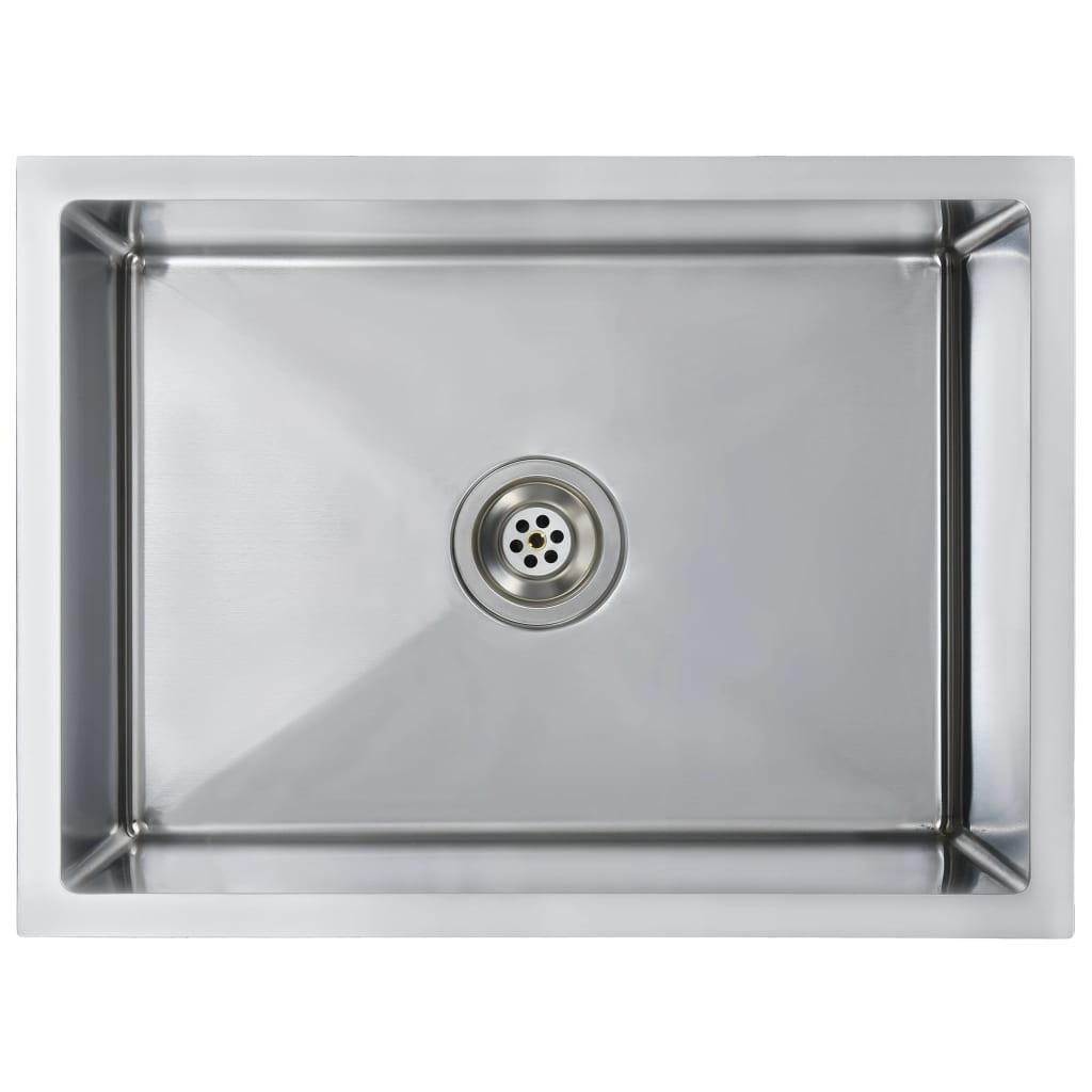 vidaXL Handmade Kitchen Sink Stainless Steel