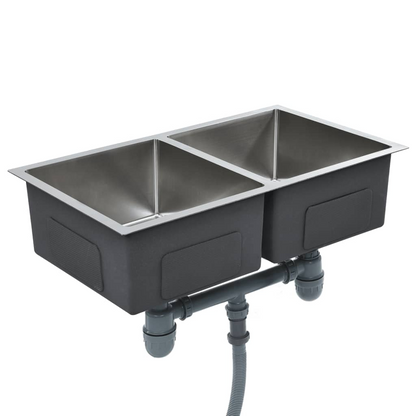 vidaXL Handmade Kitchen Sink Stainless Steel