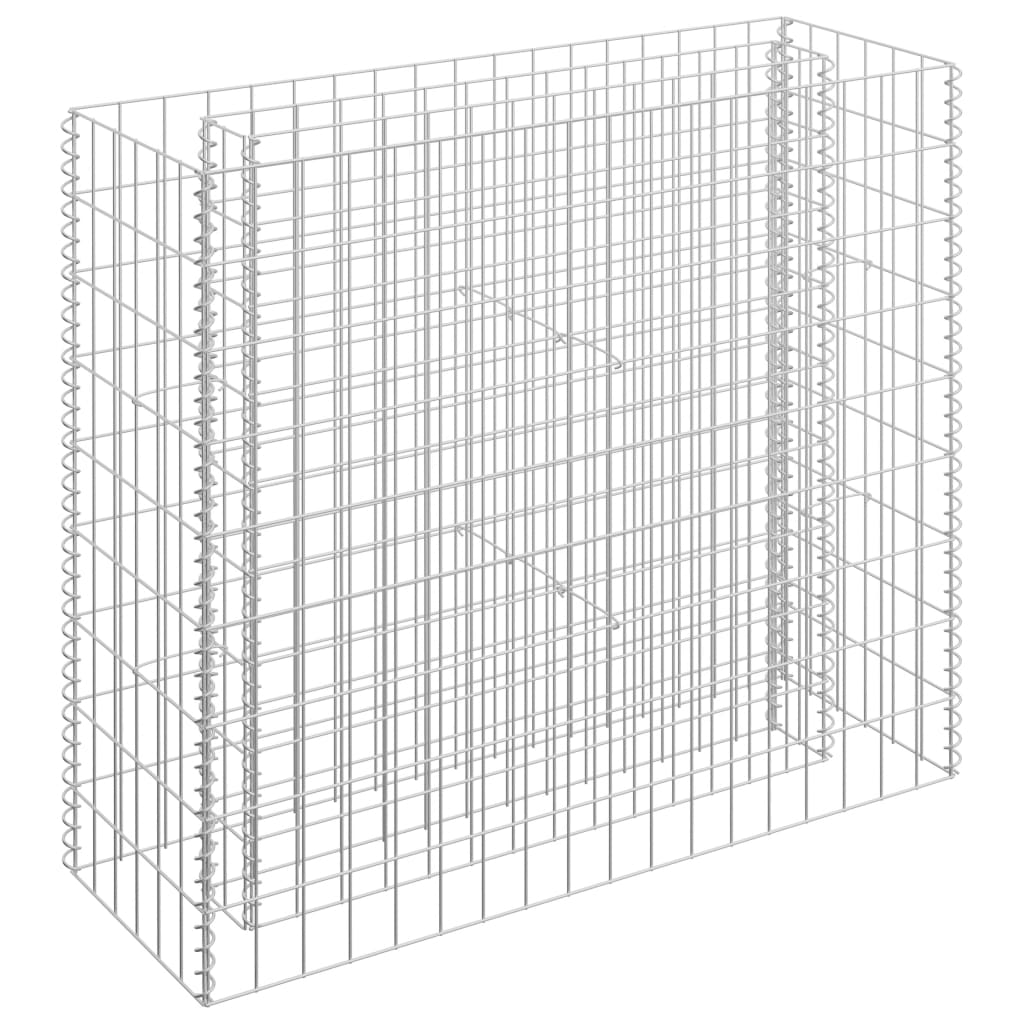 vidaXL Gabion Raised Bed Galvanized Steel 35.4"x11.8"x35.4"