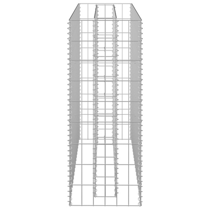 vidaXL Gabion Raised Bed Galvanized Steel 35.4"x11.8"x35.4"