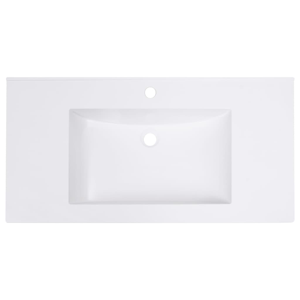 vidaXL Built-in Wash Basin 31.5"x18.1"x5.1" SMC White