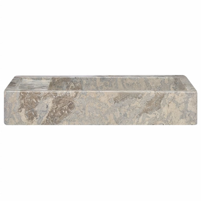 vidaXL Sink Gray 22.8"x15.4"x3.9" Marble