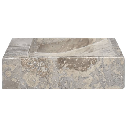 vidaXL Sink Gray 22.8"x15.4"x3.9" Marble