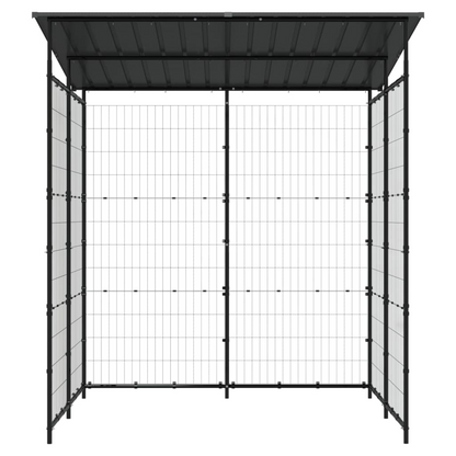 vidaXL Bicycle Shed 74.8"x74.8"x87.4" Steel Black