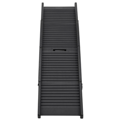 vidaXL Folding Dog Ramp Black 60.2"x15.7"x4.9" Plastic