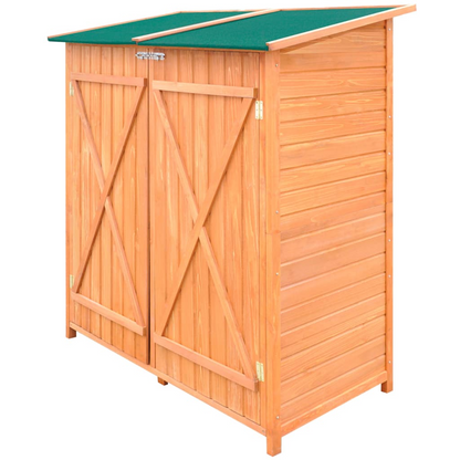 vidaXL Wooden Shed Garden Tool Shed Storage Room Large