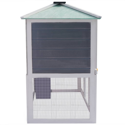 vidaXL Animal Rabbit Cage Double Floor Wood