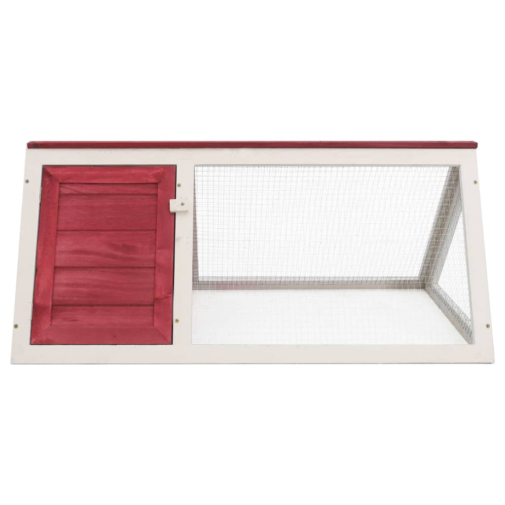 vidaXL Animal Rabbit Cage Red Wood