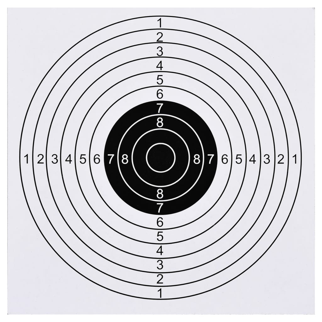 vidaXL 100 pcs Shooting Paper Targets 5.9"x5.9"