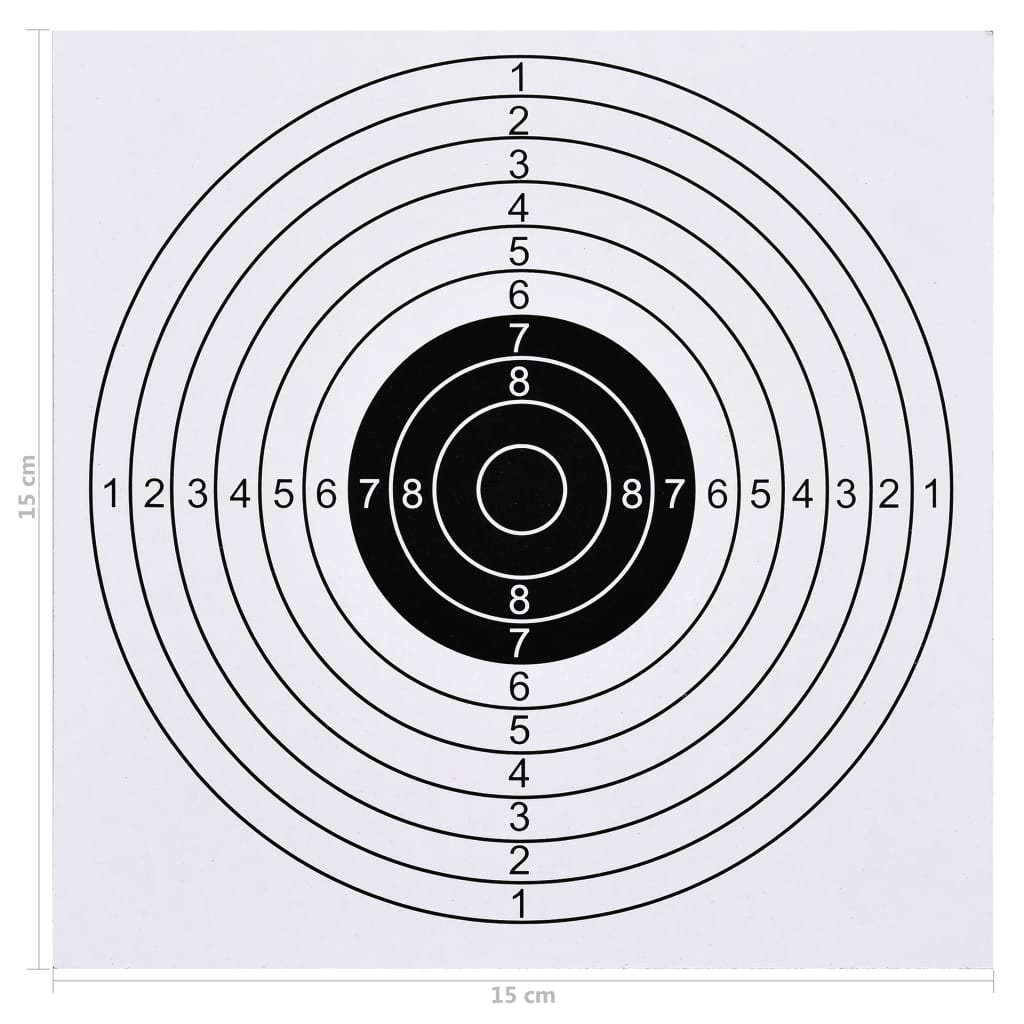 vidaXL 100 pcs Shooting Paper Targets 5.9"x5.9"