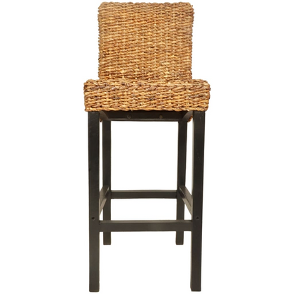 vidaXL Bar Stools 2 pcs Abaca