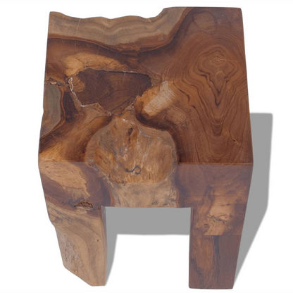 vidaXL Stool Solid Teak Wood