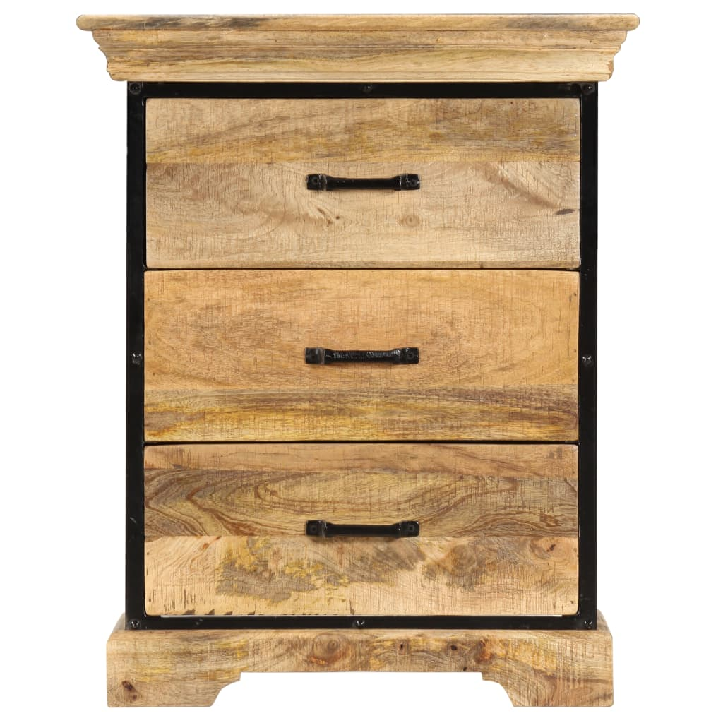 vidaXL Chest of Drawers 23.6"x11.8"x29.5" Solid Mango Wood