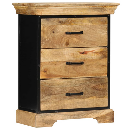 vidaXL Chest of Drawers 23.6"x11.8"x29.5" Solid Mango Wood