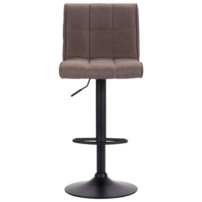 vidaXL Bar Stools 2 pcs Taupe Fabric