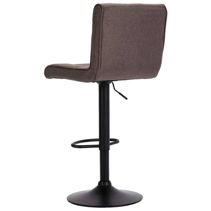 vidaXL Bar Stools 2 pcs Taupe Fabric