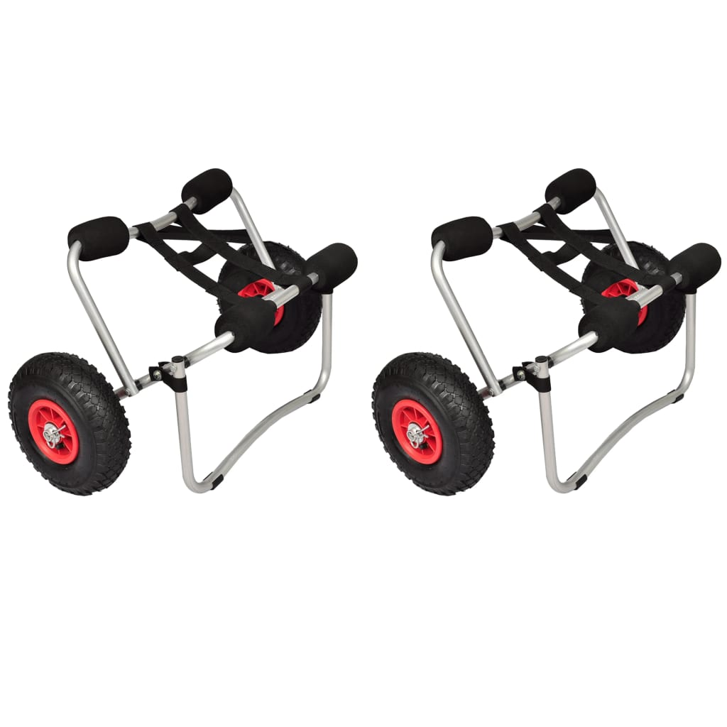 vidaXL Kayak Trolleys 2 pcs Aluminum