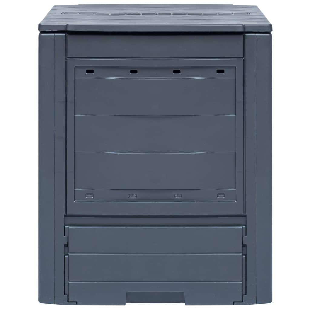 vidaXL Garden Composters 3 pcs Gray 23.6"x23.6"x28.7" 206.1 gal