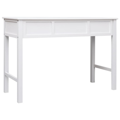 vidaXL Writing Desk White 43.3"x17.7"x29.9" Wood