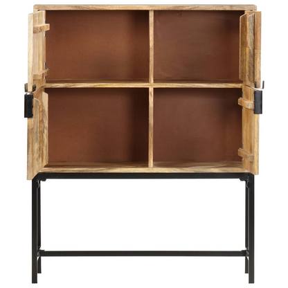 vidaXL Highboard 31.5"x11.8"x39.4" Solid Mango Wood