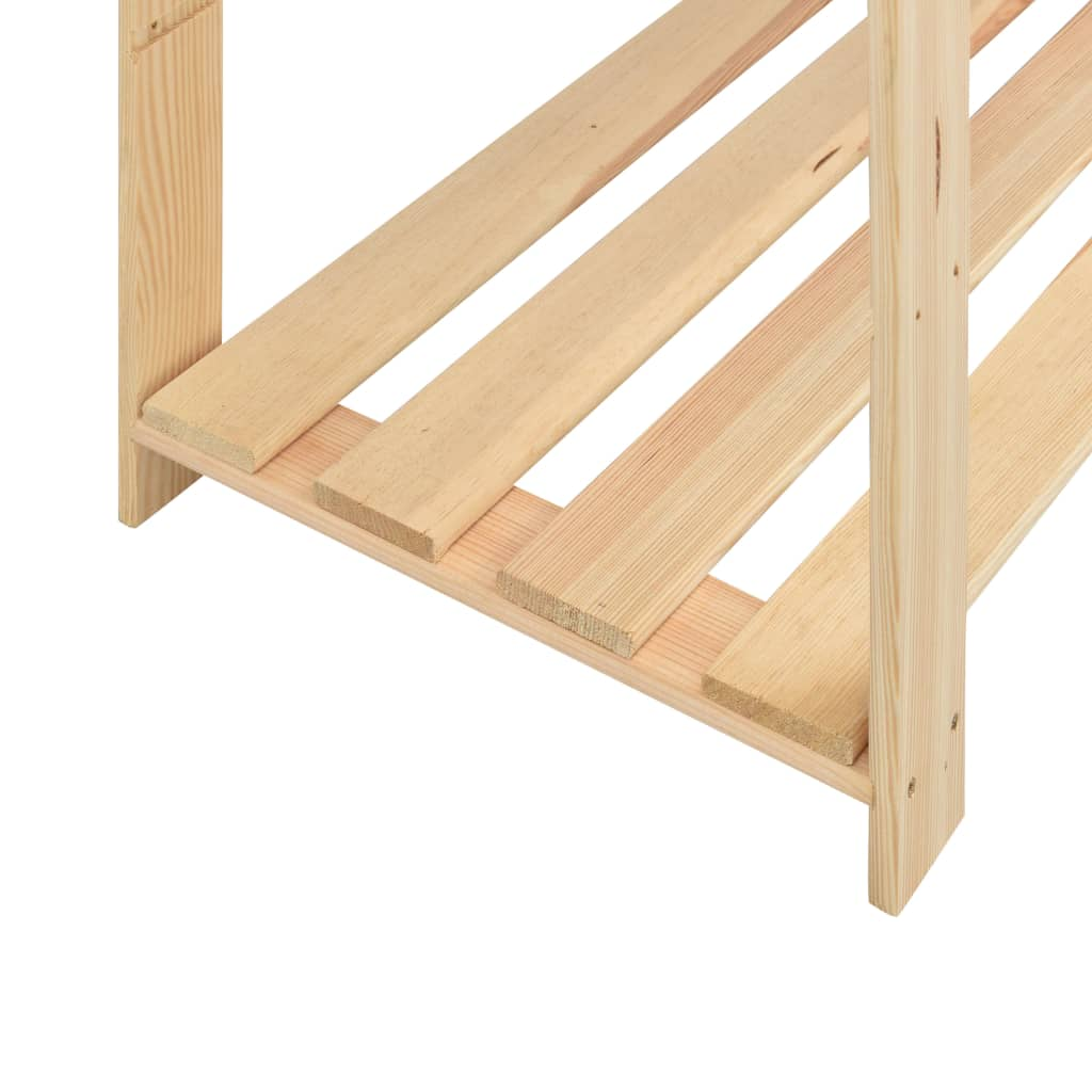 vidaXL 5-Tier Storage Rack 66.9"x15"x66.9" Solid Pinewood 1102.3 lb