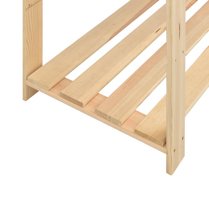 vidaXL 5-Tier Storage Rack 66.9"x15"x66.9" Solid Pinewood 1102.3 lb