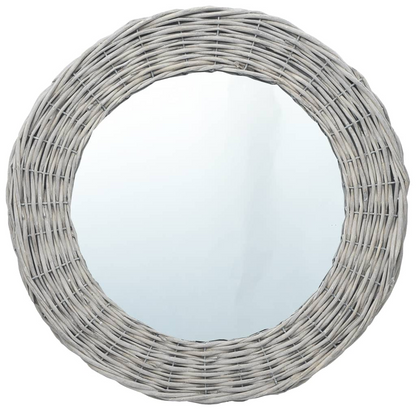 vidaXL Mirror 27.6" Wicker