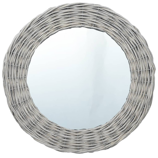 vidaXL Mirror 27.6" Wicker