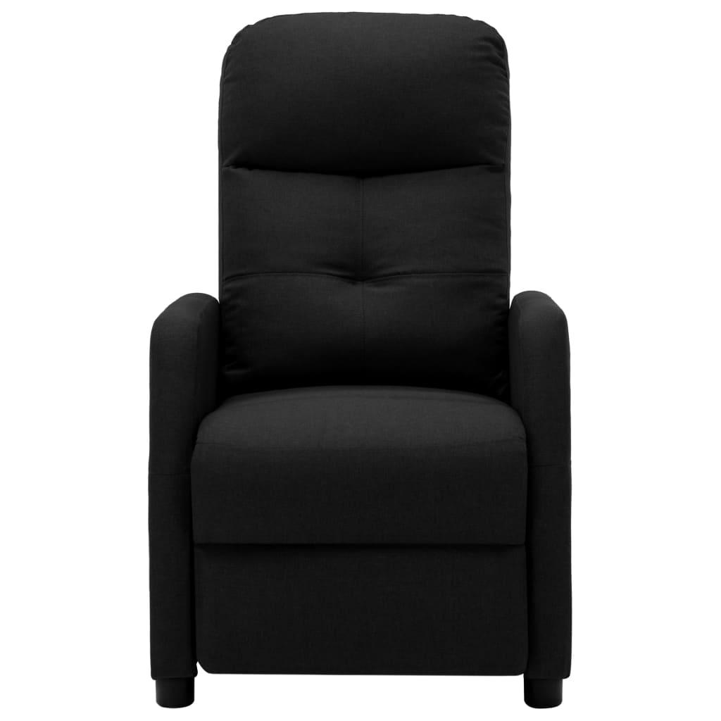 vidaXL Electric Massage Recliner Black Fabric